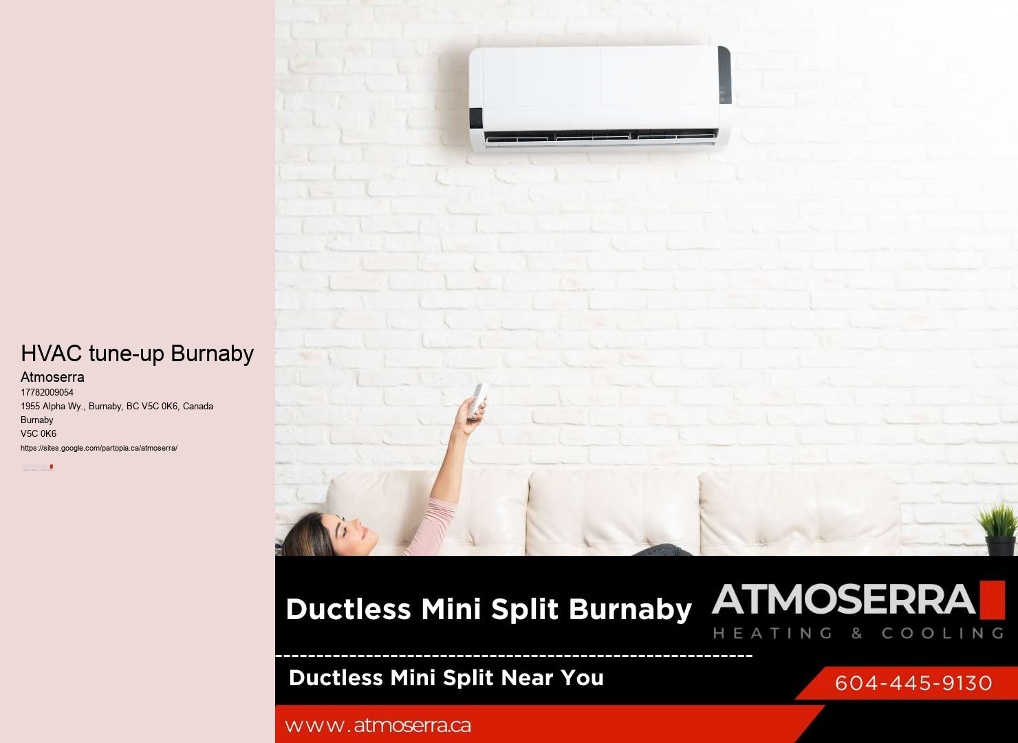 HVAC system installation services Burnaby