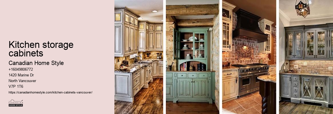 Kitchen storage cabinets