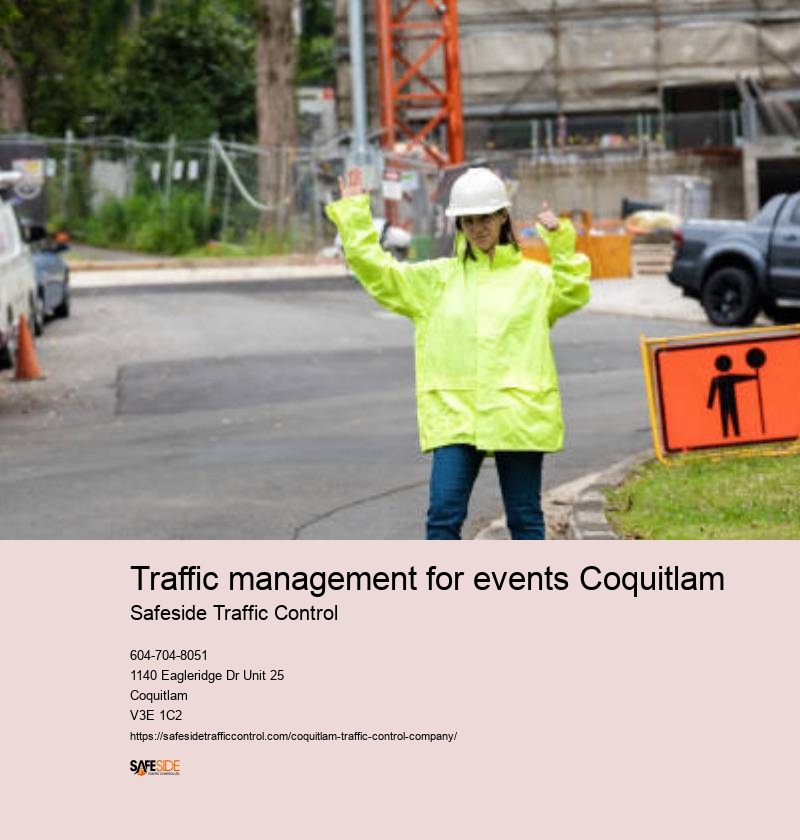 Coquitlam traffic control flaggers